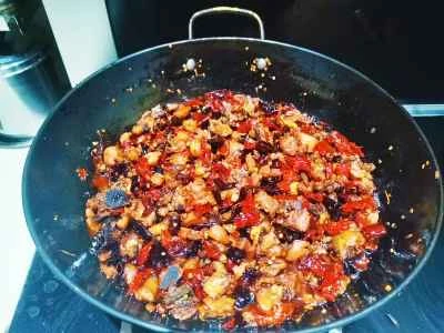 重慶風スパイシーチキンのレシピ手順：6