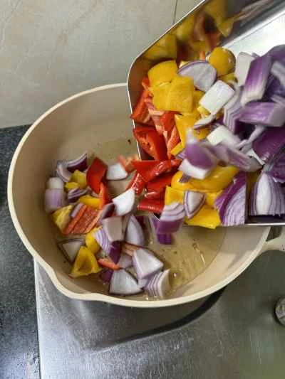 ピーマンと豚モツの炒め物の作り方：6