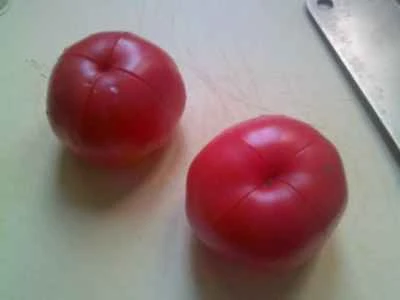 ゆで卵、トマト、豆腐の作り方：3