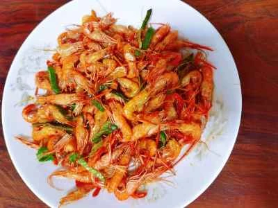 小川エビの炒め物のレシピ