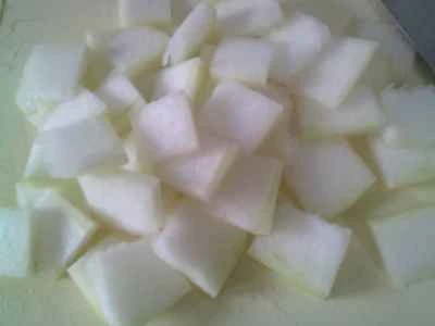 冬瓜と漬物と枝豆の炒め物の作り方：4