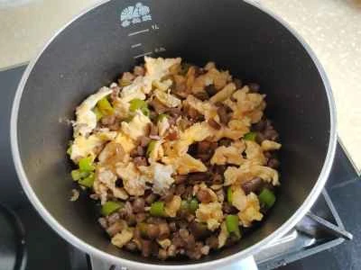 インゲンと卵の炒め物の作り方：7