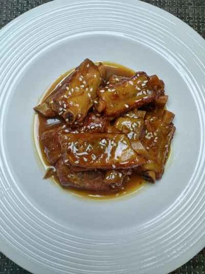 プラムポークリブの作り方：11