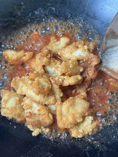 トマトソースの酢豚の作り方：6