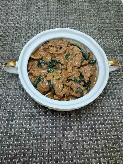 牛肉とエゴマの炒め物の作り方：13