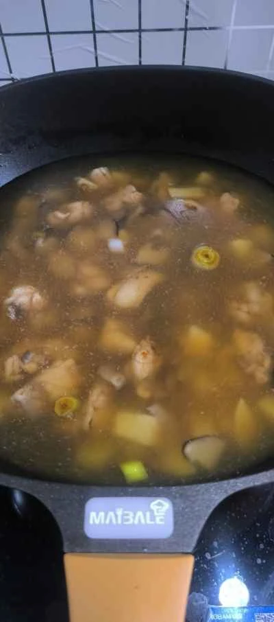 椎茸入り手羽先の煮込みの作り方:4