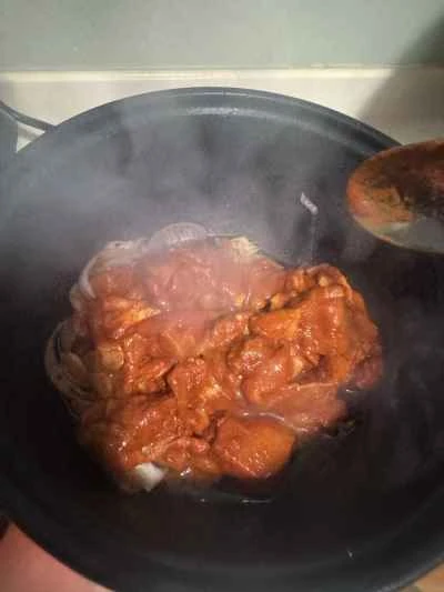 シンプルなカレーチキンのレシピ手順:3