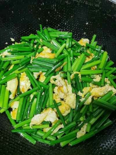 チャイブ入り卵炒めの作り方：6