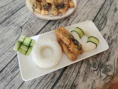 カリカリに揚げた魚の細切りを作る手順：10