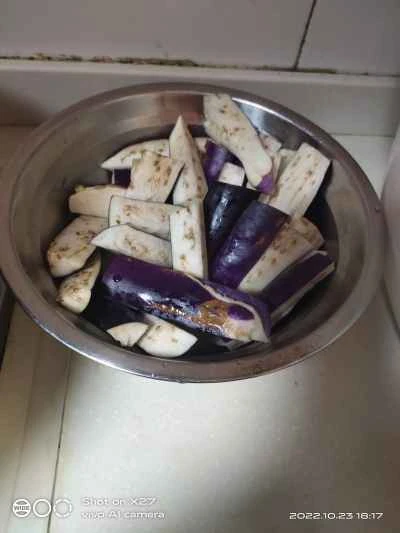 自家製ナスの煮込みレシピ手順：2