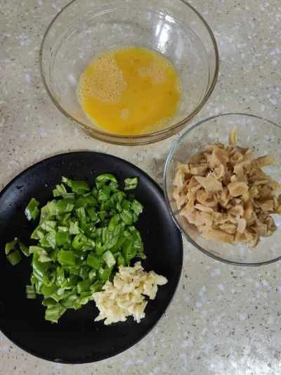 ピーマンと切り干し大根の卵炒めの作り方：6