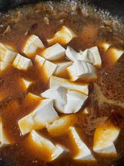 牛肉入り麻婆豆腐のレシピ手順：9
