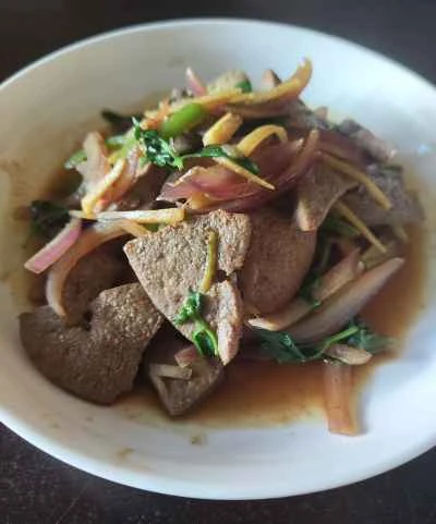 豚レバー炒めのレシピ