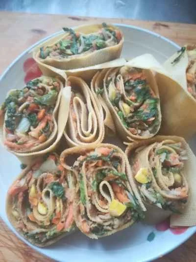 野菜ロールのレシピ手順：14