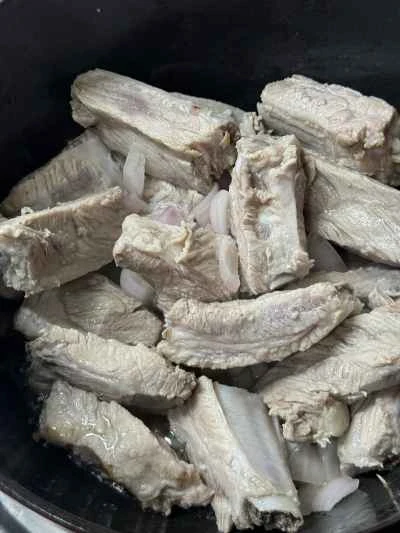 キムチと豚バラ肉の鍋の作り方：4