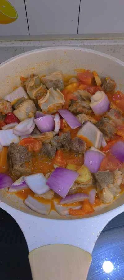 トマト煮込み牛ブリスケットの作り方：3