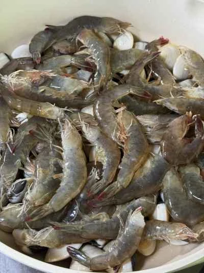 アサリと焼きエビの作り方：8