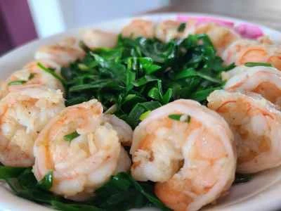 エビとチャイブの炒め物のレシピ