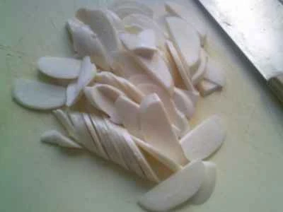 水たけのこの漬物とエビ炒めの作り方：3