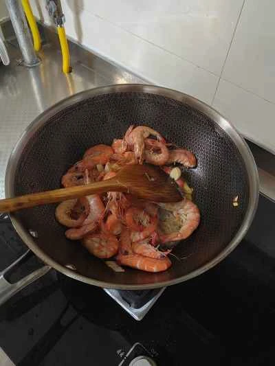 キャベツ、豆腐、エビの煮込みの作り方：15