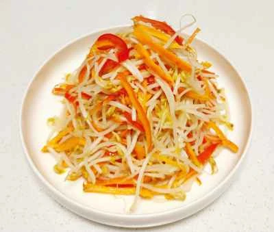 赤唐辛子入りもやし炒めのレシピ