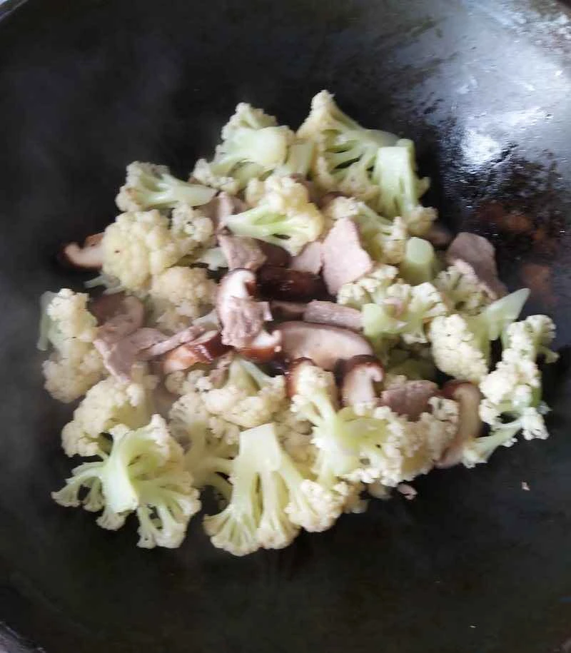 椎茸とカリフラワーの作り方：2