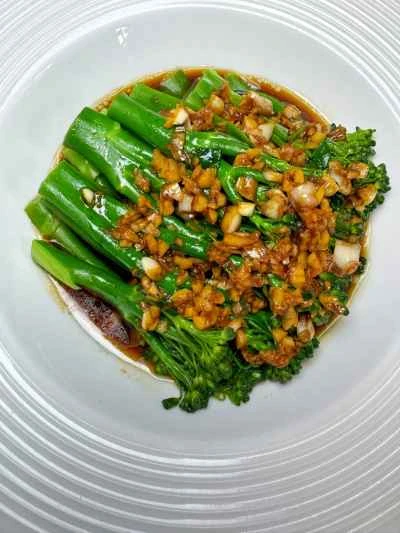 ニンニク風味の甘いブロッコリーの茎の作り方：12