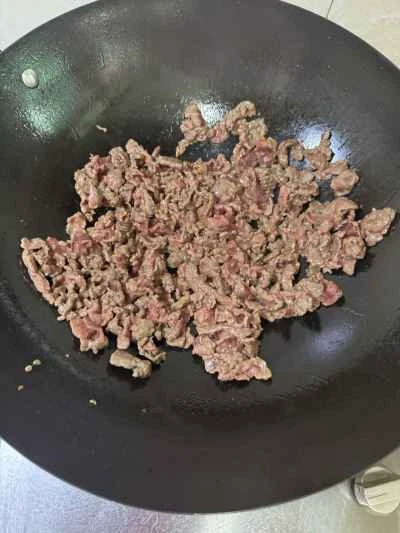 牛肉とエゴマの炒め物の作り方：8
