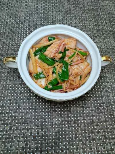 生姜入りイカのドライポットの作り方：13