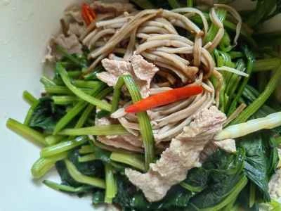 野菜入り肉スライスのレシピ