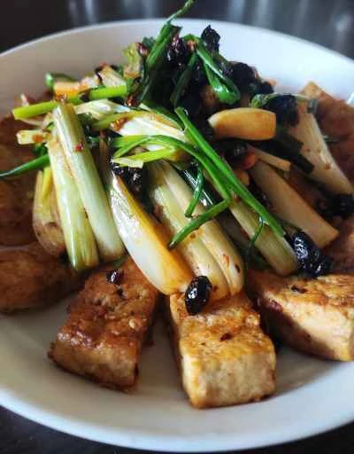 木綿豆腐とエシャロットの炒め物のレシピ