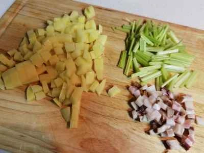 ドライフライドポテトキューブの作り方：2