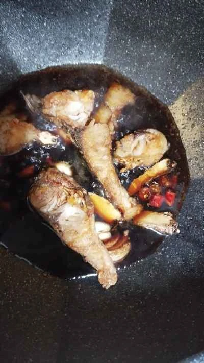 煮魚の塊のレシピ手順：4