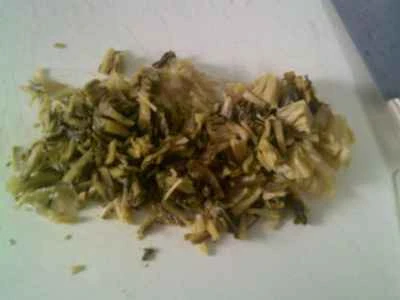 白エビと枝豆の炒め物と漬物の作り方：3