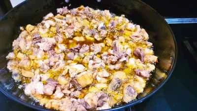 重慶風スパイシーチキンのレシピ手順：2