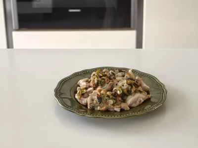 バジルとネギの鶏もも肉レシピ 手順：7