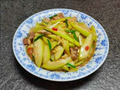 豚バラ肉とひょうたんの炒め物の作り方：11