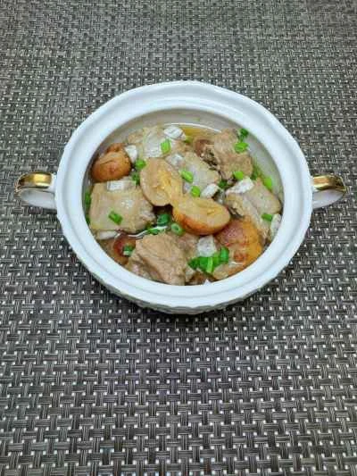 黄色い皮の蒸し豚スペアリブの作り方：12