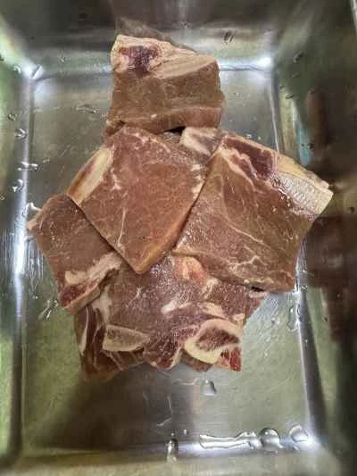 ガーリックビーフリブの作り方：2