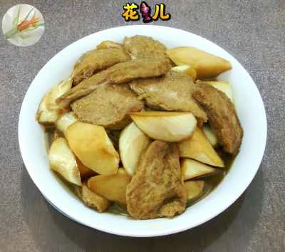 水竹で煮込んだベジタリアンチキンのレシピ