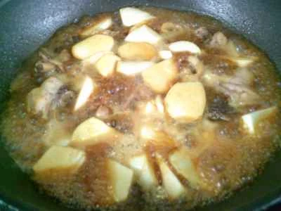 水煮タケノコ入り鶏肉の煮込みの作り方：10