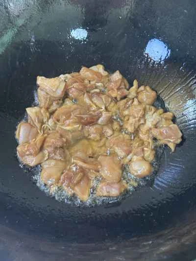 鶏もも肉とスクランブルエッグのレシピ手順：6