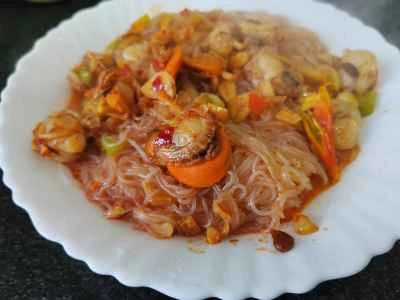 ホタテと春雨のスパイシー炒めのレシピ