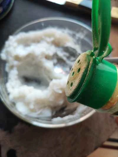 野菜とヤムイモのボールを作る手順：6