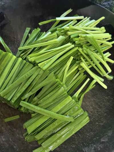 ネギとアサリの炒め物の作り方：4