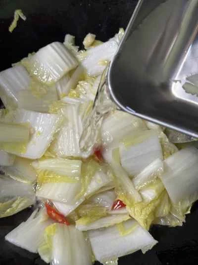 豆腐パフとベビーチンゲン菜の炒め物の作り方：6