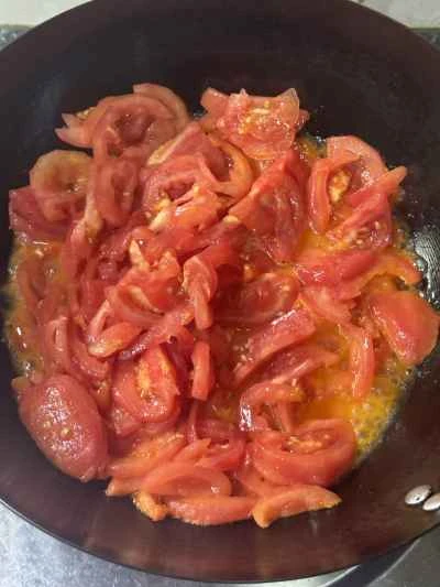 トマト、エノキ茸、牛肉の作り方：4