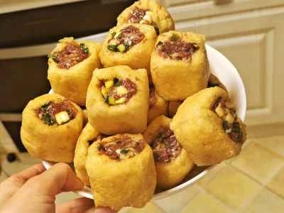 詰め物豆腐の作り方：3