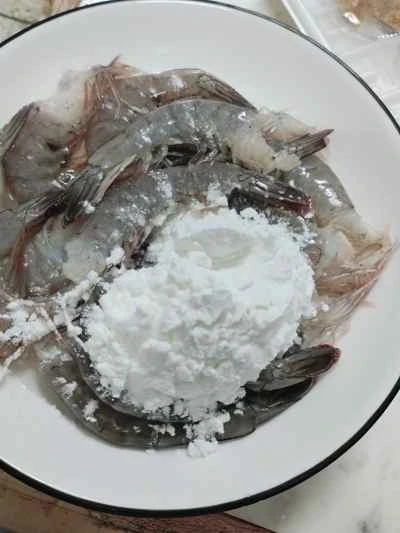 ネギ油エビの作り方：2