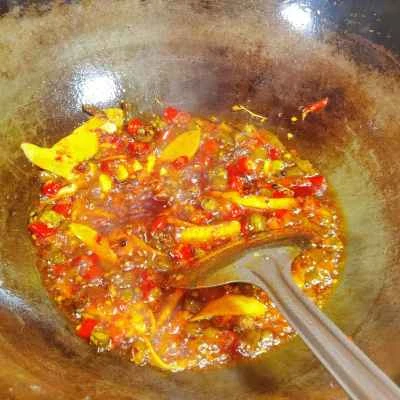 ピクルスにしたピーマンの胃袋と牛の胃袋を作る手順：8